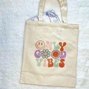 Good Vibes Only Canvas Tote Bag